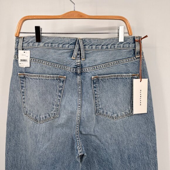 SLVRLAKE London High Rise Straight Jeans Size 31 Heartache Wash - Picture 7 of 16